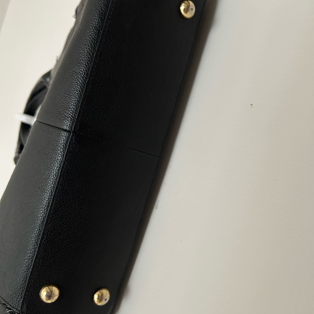 Black Leather Satchel - Picture 4 of 14